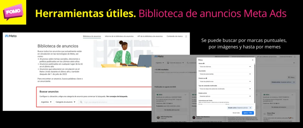 meta library ads